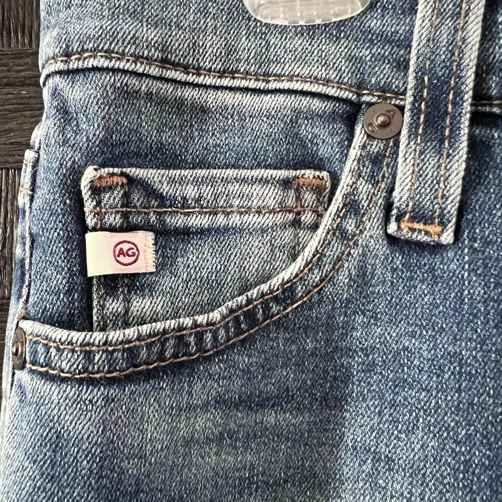 NWT AG Stevie High-Rise Straight Jeans Anthropologie Size 26 color FELICITY - Picture 3 of 12